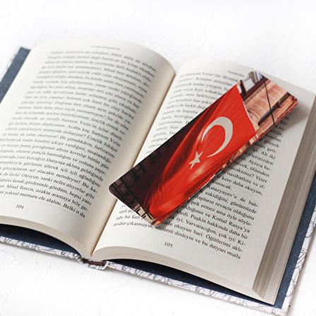 Kitap ayracı, Türk Bayrağı  2 adet