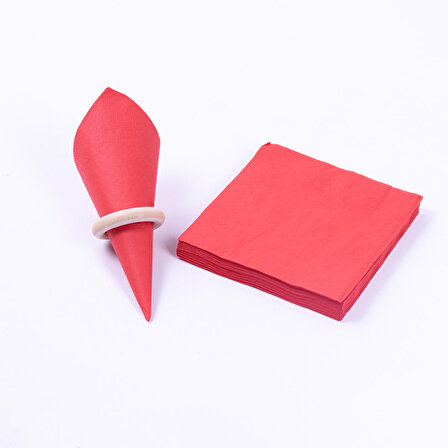 3 katlı dayanıklı kağıt peçete 20li, 33x33 cm  Kırmızı