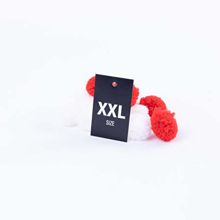 XXL 10lu delikli, siyah beden etiketi seti, 4 x 6 cm  1 adet