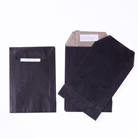 Yapışkanlı 25li hediye paketi, Siyah  25x6x30,5 cm