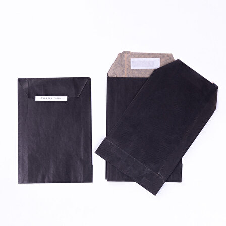 Yapışkan kapaklı 5li hediye paketi, Siyah, 25x6x30,5 cm, 1 adet