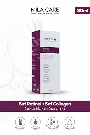 Kırışıklık Ve Anti-aging Retinol Collagen Serum 30ml X 2 Adet