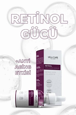 Kırışıklık Ve Anti-aging Retinol Collagen Serum 30ml X 3 Adet