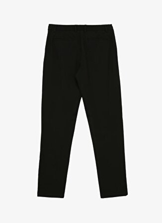 Fabrika Bağlamalı Bel Normal Paça Siyah Erkek Chino Pantolon F4SM-PNT-0767