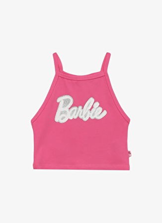 Barbie Baskılı Pembe Kız Çocuk Atlet BRB4SG-TST6025