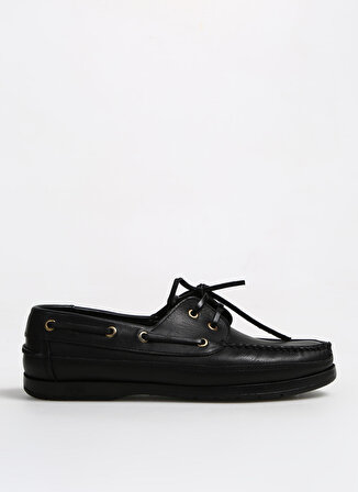 Fabrika Comfort Deri Siyah Erkek Günlük Ayakkabı UPPERT-NEW