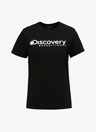 Discovery Expedition Siyah Bisiklet Yaka T-Shirt D4SL-TST3053