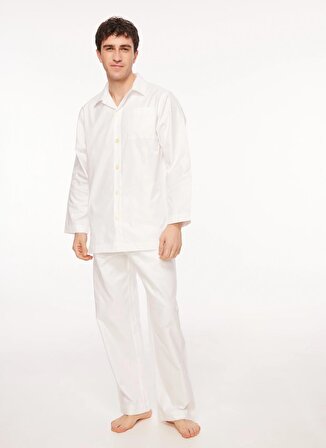 The Don Beyaz Erkek Pijama Takımı TDNPJM001102