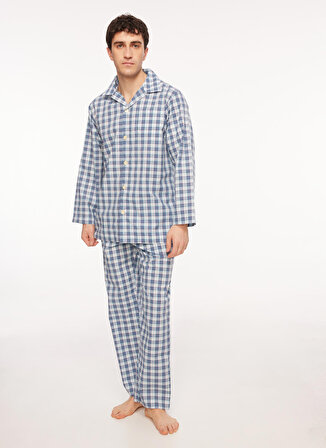 The Don Mavi - Beyaz Erkek Pijama Takımı TDNPJM001082