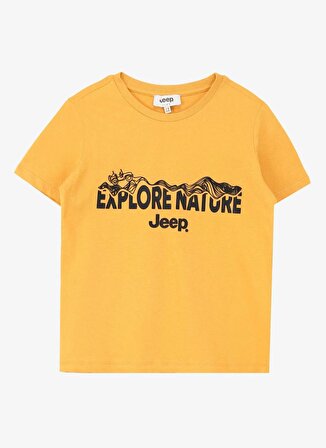Jeep Baskılı Hardal Erkek Çocuk T-Shirt C4SB-TST4001