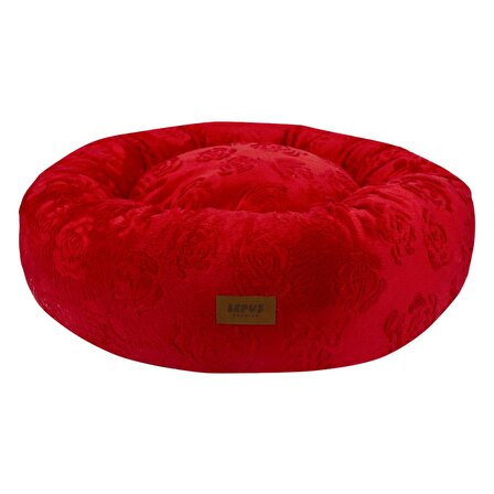 Lepus Luxe Üstü Açık Kırmızı Küçük Irk Köpek Yatağı