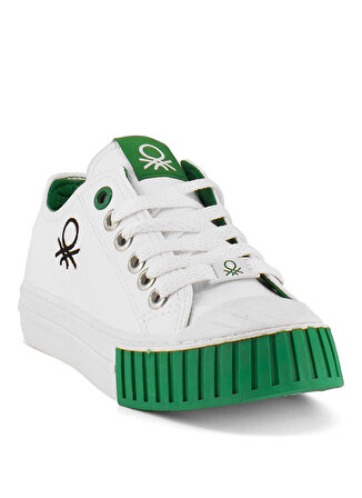 Benetton Beyaz - Yeşil Erkek Çocuk Sneaker BN-30957