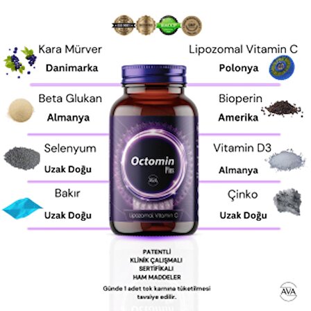 4'lü Octo Vitamin Paketi Octomin Octokids Octofish Octomin Plus Doğal Katkısız Yüksek Kalite
