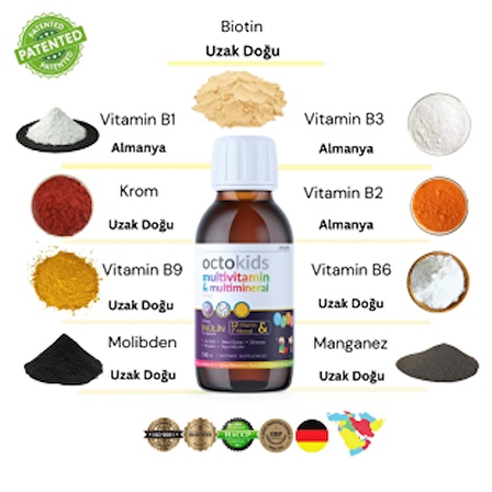 4'lü Octo Vitamin Paketi Octomin Octokids Octofish Octomin Plus Doğal Katkısız Yüksek Kalite