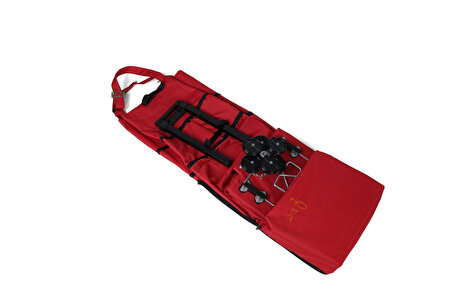 ENTCANTA VADİ Model 6 Tekerli, Çok Fonksiyonlu, Merdiven Çıkabilen Su Geçirmez ve Katlanabilir Teleskobik Kollu Seyahat ve Alışveriş Çantası-  Kırmızı