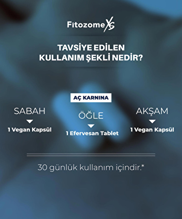 Minvalis Fitozome XS Form ve Diyet Seti (60 vegan kapsül + 30 efervesan tablet = 30 Günlük Kullanım)