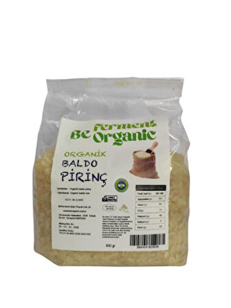 Beferment Organic Baldo Pirinç 800 g