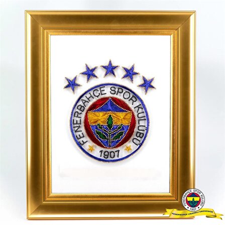 Gold Fenerbahçe 5 Yıldız Logo Filografi Tablo