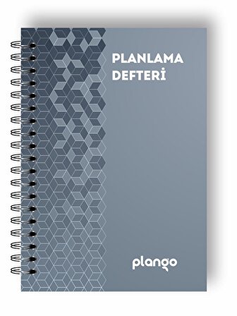 Gri Örgü Günlük Planlayıcı Defter - Daily Planner - Ders Çalışma Planlayıcı Defteri - Planlama Defte