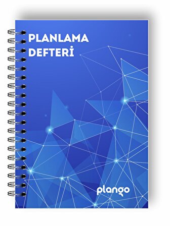Mavi Işıklar Günlük Planlayıcı Defter - Daily Planner - Ders Çalışma Planlayıcı Defteri - Planlama D