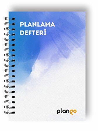 Mavi Suluboya Günlük Planlayıcı Defter - Daily Planner - Ders Çalışma Planlayıcı Defteri - Planlama 