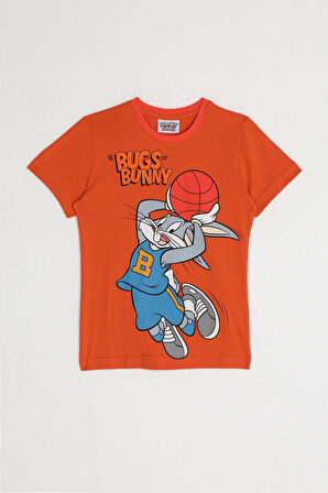 Looney Tunes L1585-2 Erkek Çocuk T-Shirt Turuncu