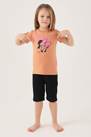Minnie Mouse D4805-2 Kız Çocuk T-Shirt Sumak