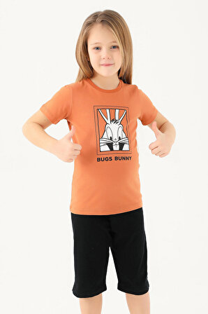 Looney Tunes L1589-2 Kız Çocuk T-Shirt Kehribar