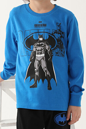Batman Cobalt Erkek Çocuk Uzun Kol Pijama Takım