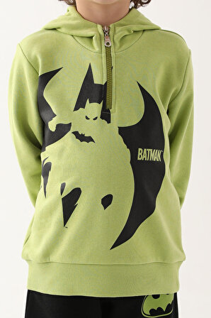 Batman L1606-3 Erkek Çocuk Eşofman Takım Fıstık Yeşili