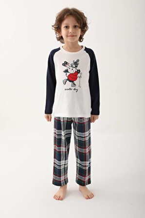 Arnetta Erkek Çocuk Garson Uzun Kol Pijama Takımı 2750