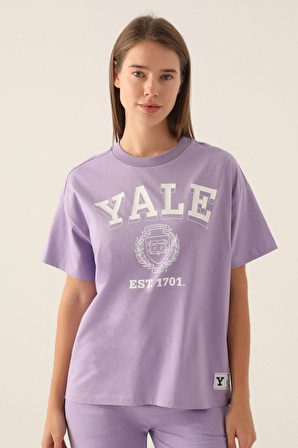 Yale Comfortable Lila Kadın T-Shirt