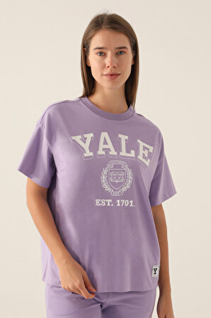 Yale Comfortable Lila Kadın T-Shirt