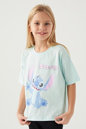 Stitch Oppression Yeşil Kız Çocuk T-Shirt