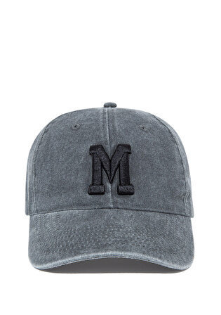 M Logo Baskılı Gri Şapka 0911156-34314
