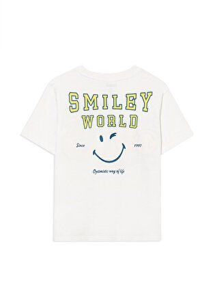 Mavi X SmileyWorld Beyaz Tişört 7610140-80194