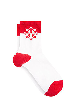 Yılbaşı Temalı Beyaz Çorap 1912460-82054