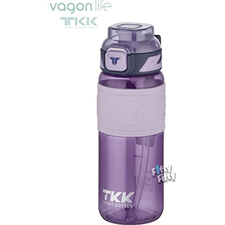 Tkk Su Matarası 600 Ml Mor Tk019