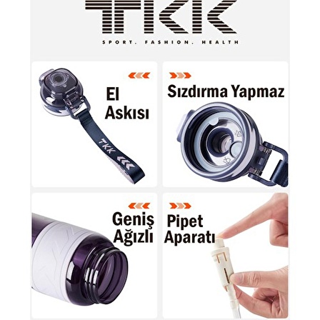 Tkk Su Matarası 600 Ml Mor Tk019