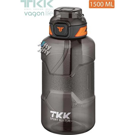 Vagon Life Tkk Su Matarası 1500 ml Siyah