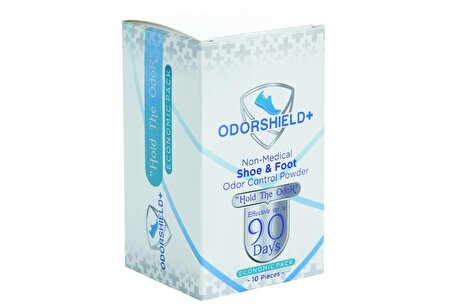 Odorshield+ 10 Adet Ayakkabı - Ayak Kokusu Giderici / Önleyici Toz 15gr.