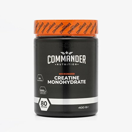 Commander Nutrition Creatine Monohydrate 200Mesh 400g (80 Servis) - Aromasız