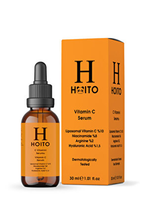 Hoito C Vitamini Serumu 30ml-Liposomal Vitamin C % 10 Niacinamide % 8 Arginine % 2 HA % 1,5