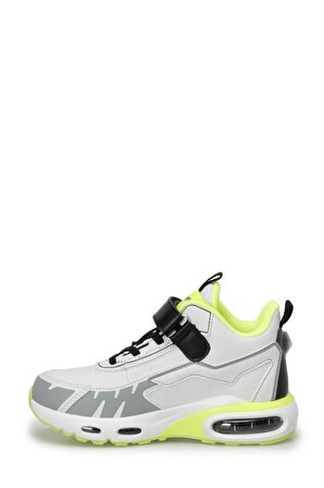 SOLVIT HI 4X Beyaz Erkek Çocuk Basketbol Ayakkabıs-Beyaz-Neon Sarı -Siyah