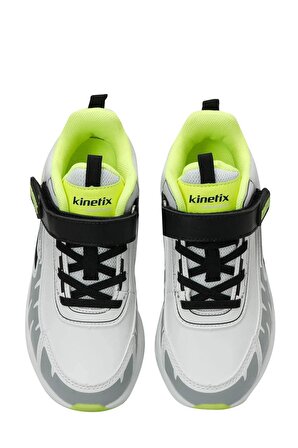 SOLVIT HI 4X Beyaz Erkek Çocuk Basketbol Ayakkabıs-Beyaz-Neon Sarı -Siyah