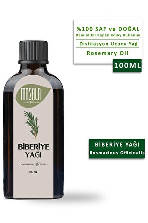 Masala Saf Biberiye (Kuşdili) Yağı 100 ml. (Rosemary Oil)