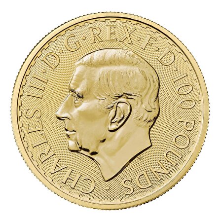 Britannia King Charles III (2024) 1 Ons Altın Sikke Coin (999.9)