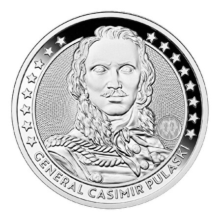 Kazimierz Pulaski Talar 2024 1 Ons 31.10 Gram Gümüş Sikke Coin (999.9)