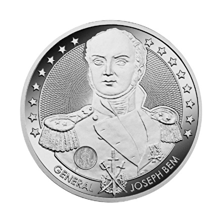 General Joseph Bem 1 Ons 31.10 Gram Gümüş Sikke Coin (999.9)