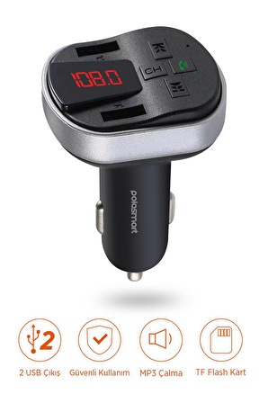 Polosmart PSM106 FM Transmitter Siyah